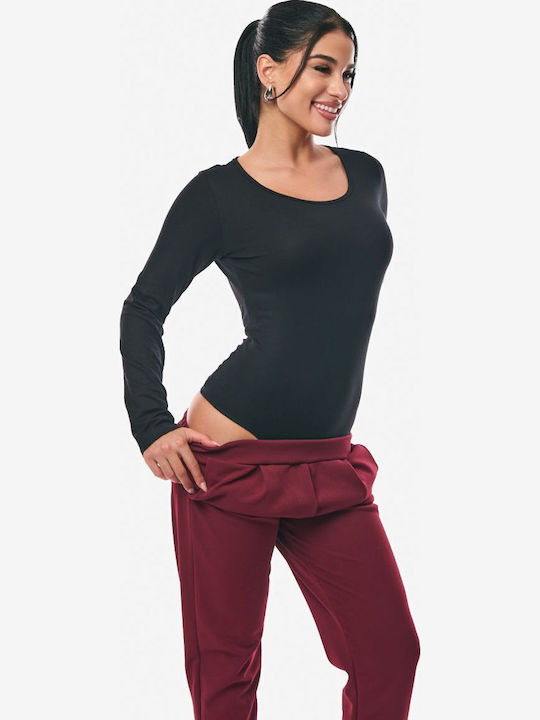 Body Pentru Femei Zâmbet Negru One Size