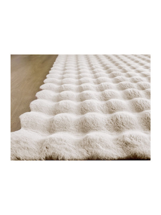 Beauty Home Αντιολισθητικό Πατάκι Μπάνιου Bubble Art 9662 9662-45Χ75-Κρεμ Εκρού 45x75εκ.