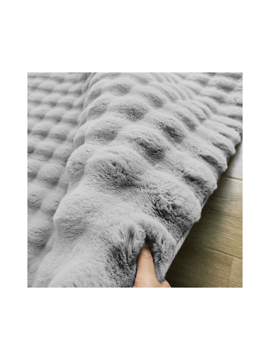 Beauty Home Non-Slip Bath Mat Bubble Art 9664 9664-45Χ75-Γκρι Grey 45x75cm
