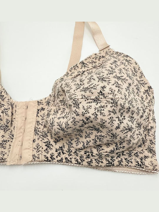 Bra without Padding without Underwire Beige