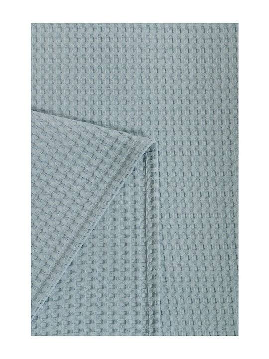 Naf Naf Вафлена Одеяла Пике Единична 170x240см Angel Blue