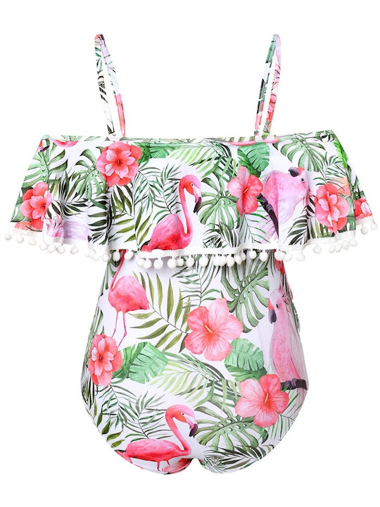 Maternity Swimwear Floral Flamingo Pink