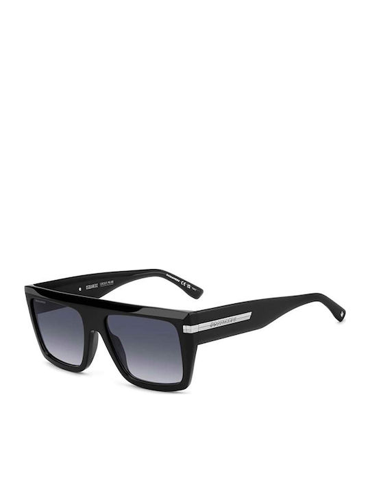 Dsquared2 Sunglasses Μαύρα with Acetate Frame & Black Lens Dsquared2 Sunglasses Μαύρα with Acetate Frame & Black Lens