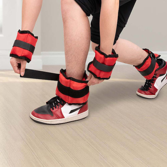 Bakaji Set 4 Wrist Ankle Dumbbells 2 Kilos + 1 Kilo Training Gym Aerobic Exercise 02012236
