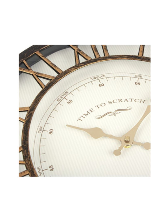 Wanduhr Bronze 40.6x5cm