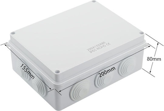 Uncle George Surface Mounted Electrical Box Branching Watertight IP65