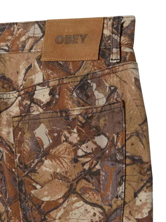 Pantaloni Bărbați Baggy Fence Camo Multi