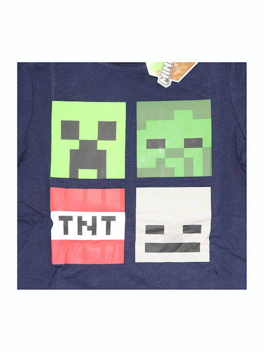 Mojang AB Детска пижама Лятна Dark Blue