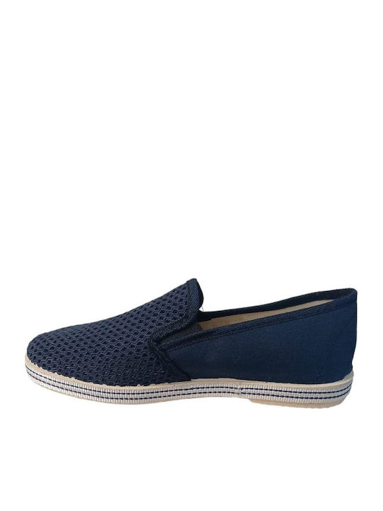 Πάνινα Ανδρικά Slip-On Μπλε