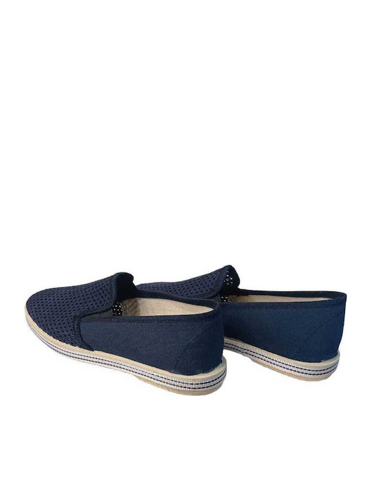 Πάνινα Ανδρικά Slip-On Μπλε