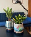 Polnix Vintage Plant Pot Ceramic Blue Polnix Vintage Plant Pot Ceramic Blue