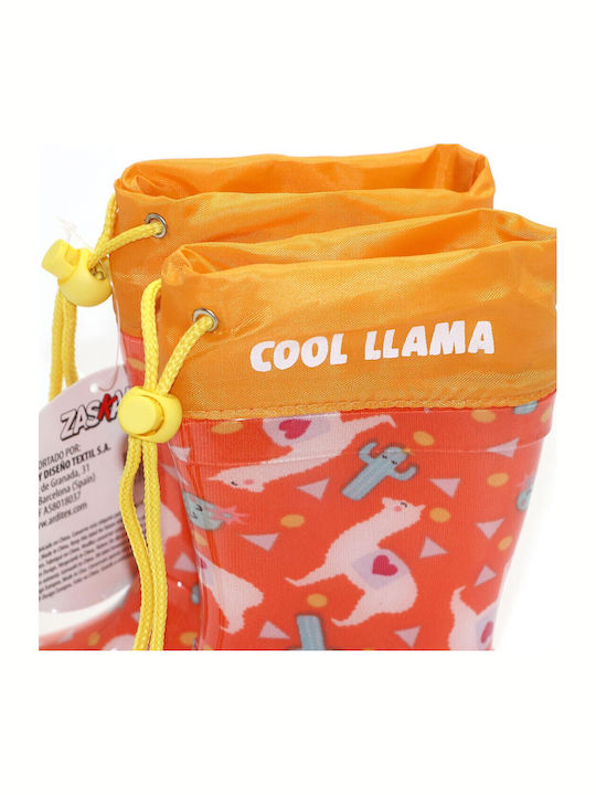 Cizme de cauciuc pentru copii Lama Portocaliu