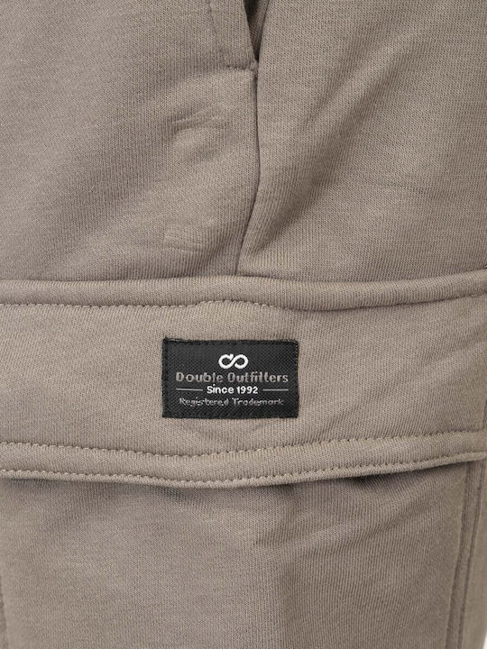 Cargo Sweatpants with Elastic Smoke