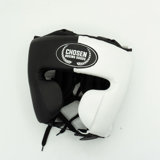Chosen Adult Full Face Boxing Headgear Leather Black