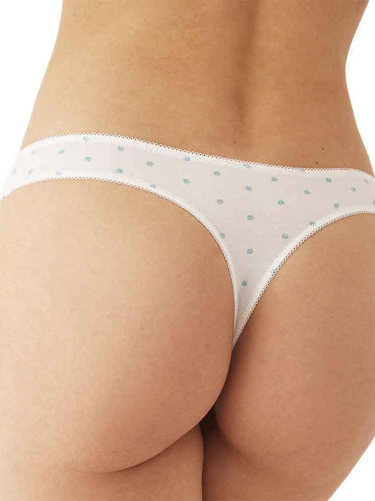 Βαμβακερά Дамско Слип 3Pack с дантела Green, White, Blue