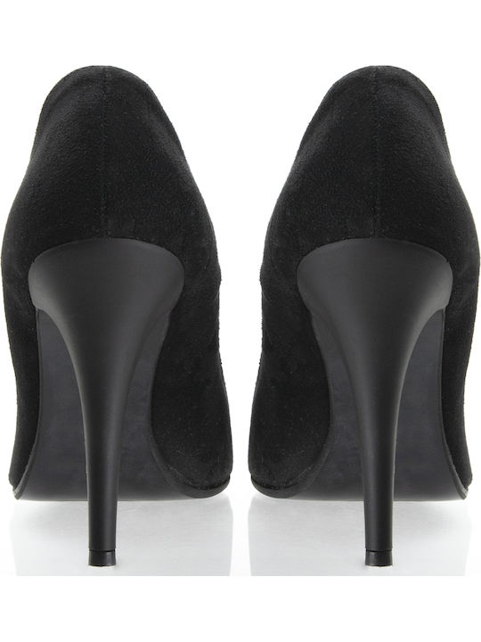 Suede Γόβες Μαύρες