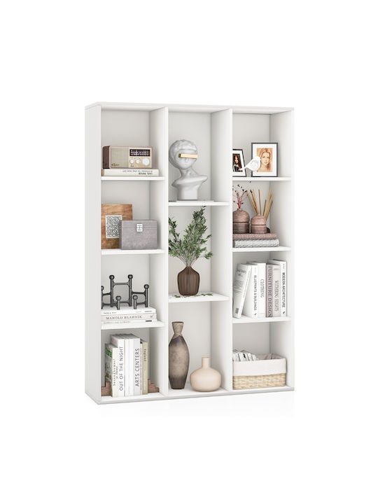 White Bookcase 74x24x106cm