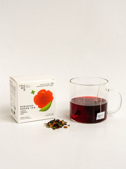 Rhoeco Βιολογικό Μείγμα Hibiscus Green Tea 10 Φακελάκια 18048