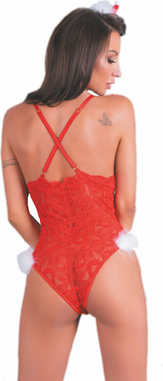 Lc Κορμάκι Naughty Santa Κόκκινο