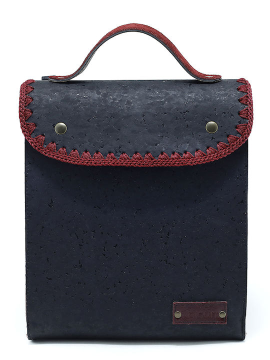 Leather Women's Backpack Suede Burgundy MB C13 S13
