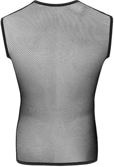 Svenjoyment Underwear Ημιδιαφανές Αμάνικο Sexy Ανδρικό Top Μαύρο