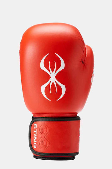 Sting Mănuși de Box din Piele pentru Competiție Roșii