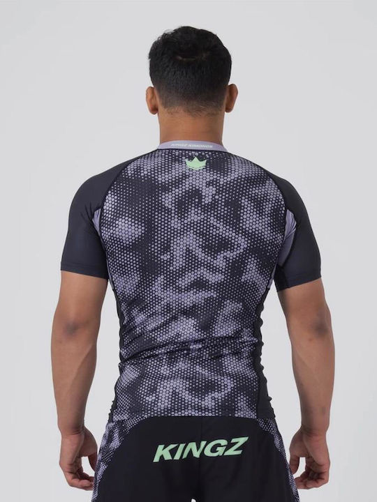 Kingz Short Sleeve Shirt KRS142 for Jiu-Jitsu Black