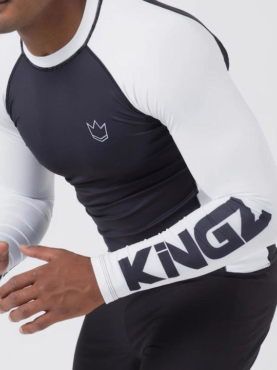 Kingz Ανδρική Μακρυμάνικη Μπλούζα KRS128 Λευκή