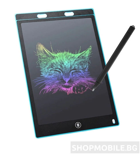 Tabletă de Scris cu Ecran LCD Color 12 Inci Stylus Albastru