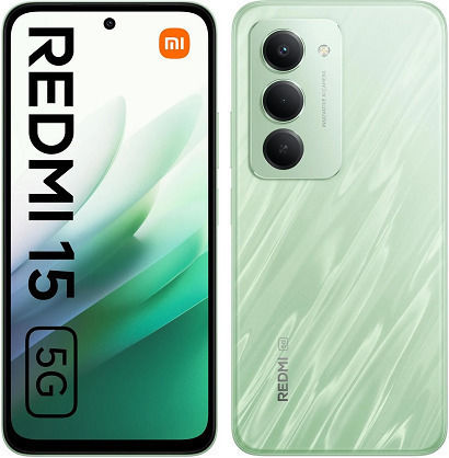 2台Xiaomi Redmi 15 5G Green 128GB 4GB Amazon.com: XIAOMI Redmi 15 5G NFC (Compatible with Tmobile Tello