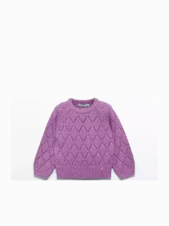 Kinderpullover Langarm LILA