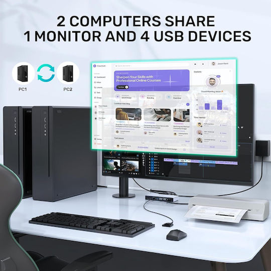 X0024BJ2VT KVM & Data Switch με DisplayPort / USB
