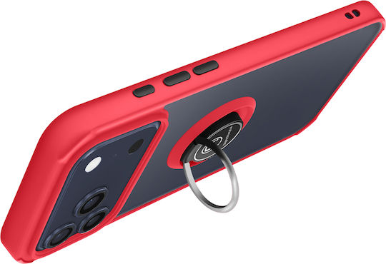 Avizar Hülle iPhone 17 Pro Max Ring Stand Magnetische Befestigung Rote