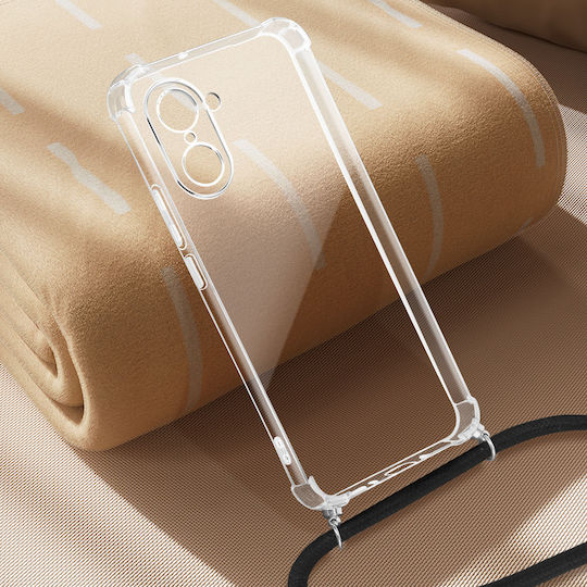 Avizar Case Cord Oneplus Nord Ce5 In Silicone Reinforced Corners Transparent