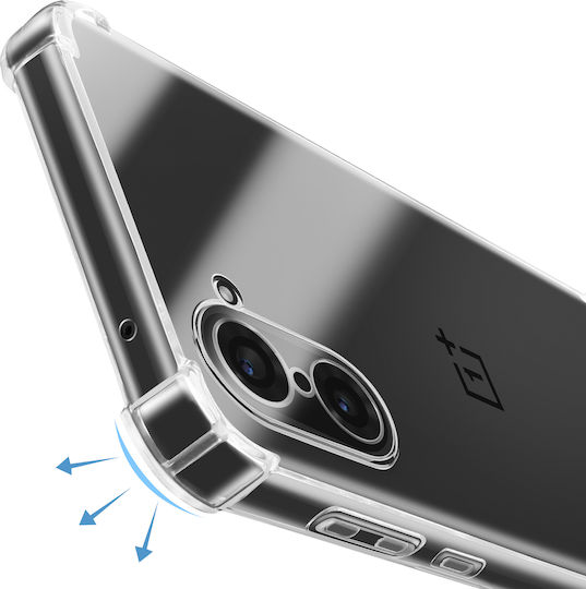 Avizar Case Cord Oneplus Nord Ce5 In Silicone Reinforced Corners Transparent