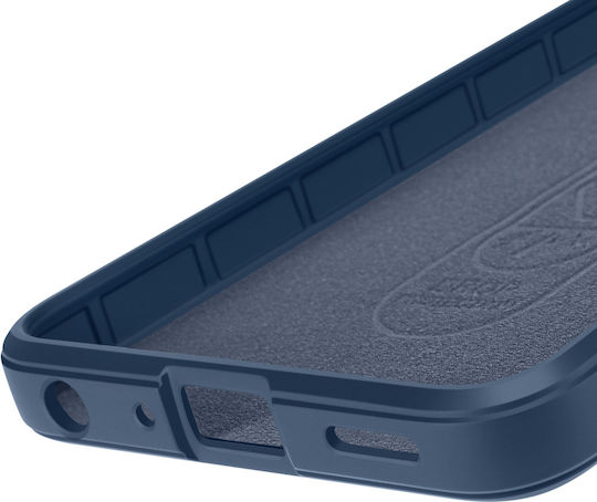 Husă Din Silicon Avizar Oppo A5x Design Relief Texturat Albastru