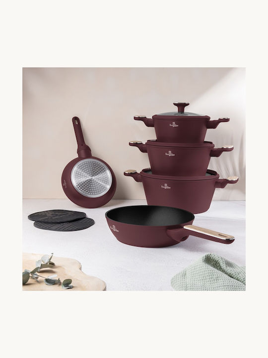 Berlinger Haus Leonardo Collection Cookware Set from Aluminum with Non-stick Interior Coating 5 Pieces