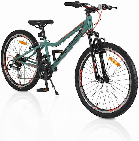 Byox Zante 24" Детски Планински Велосипед 21 Скорости Зелен