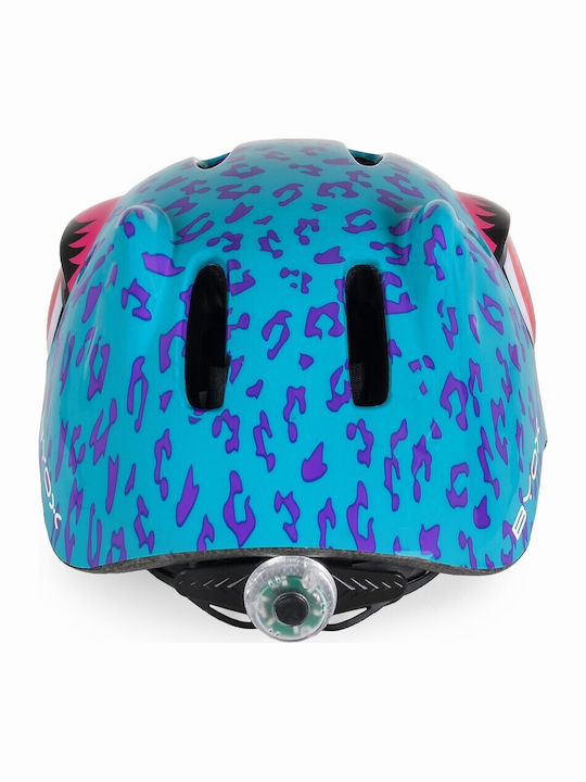 Byox Kids' Helmet for City Bike Turquoise with LED Light