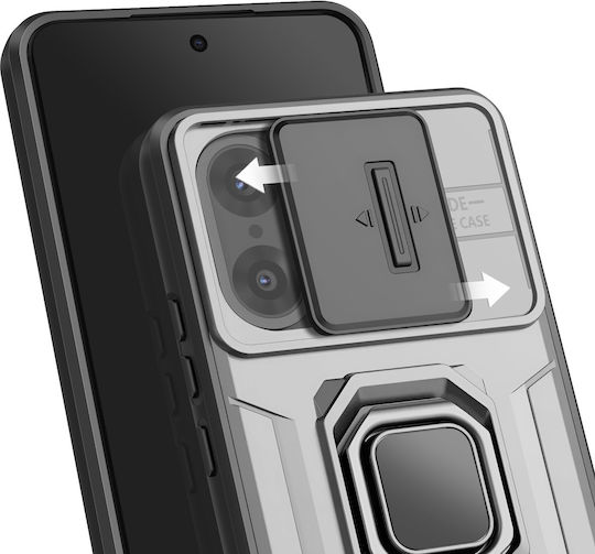 Avizar Case Oneplus Nord Ce5 Ring Stand Sliding Camera Cover Grey