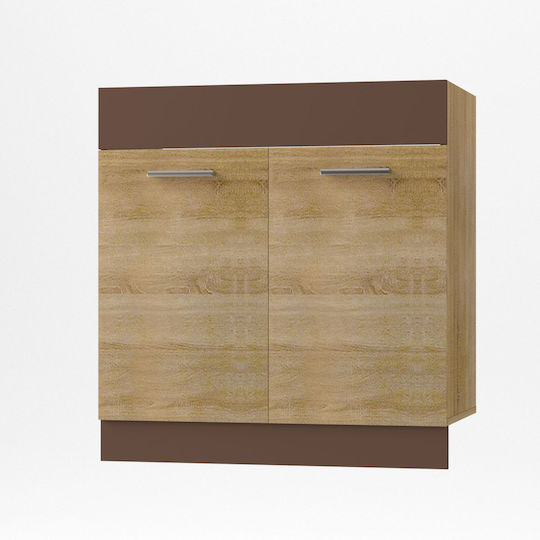 Alina Dulap pentru Chiuvetă Sonoma-Mokka 80x44.5x85buc