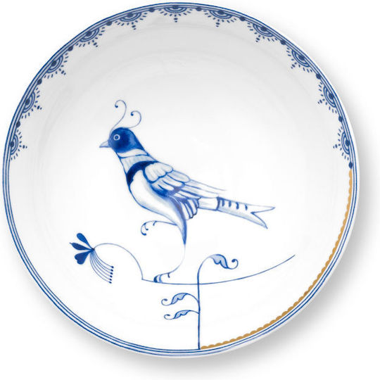 PiP Studio Serving Bowl Round made of Porcelain Blue