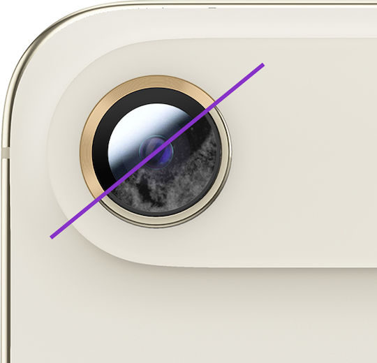Avizar Camera Lens Protector iPhone Air Reinforced Edge Gold