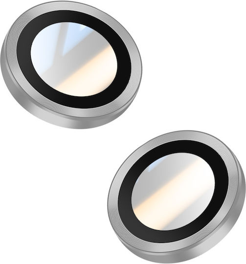 Avizar Camera Lens Protector iPhone 17 Reinforced Around Silver