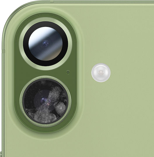 Avizar Протектор за Камера за iPhone 17 Укрепен Около Светлозелен