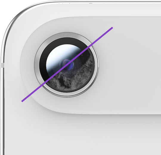 Avizar Camera Lens Protector iPhone Air Reinforced Edge Silver