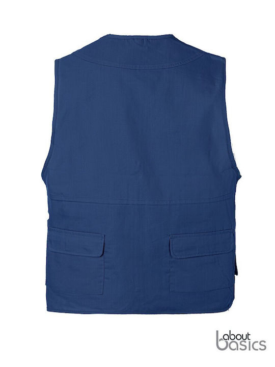 About Basics Ανδρικό Γιλέκο Εργασίας Navy Μπλε