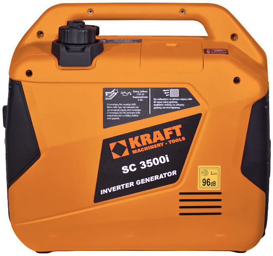 Kraft 3500i Leise Generators Inverter Benzin mit Kickstart und maximaler Leistung 3.75kVA