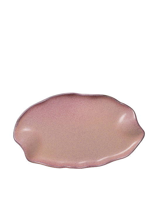 Fine Serving Platter Oval Porcelain Pink 30x30cm Fine Serving Platter Oval Porcelain Pink 30x30cm