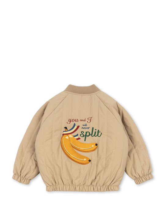 Waterproof Kids' Bomber Windproof with Lining Travertine